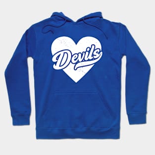 Vintage Devils School Spirit // High School Football Mascot // Go Devils Hoodie